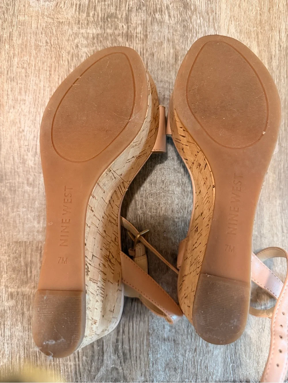 Nine West Blush Pink Ankle Strap Sandals